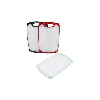 40X24CM BÜYÜK PLASTİK KESİM PANOSU KAYMAZ SİLİKON KENARLIK - 10MM KALINLIK (5324)