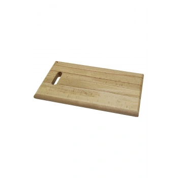 25X40CM KALIN=2.5CM AHŞAP KESİM PANOSU - ET TAHTASI EL GEÇMELİ KULP (5324)