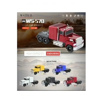 WS-570 Araba Şekli Bluetooth Hoparlör Retro HIFI Stereo Soundbox Masaüstü Bilgisayar Müzik Çalar (53