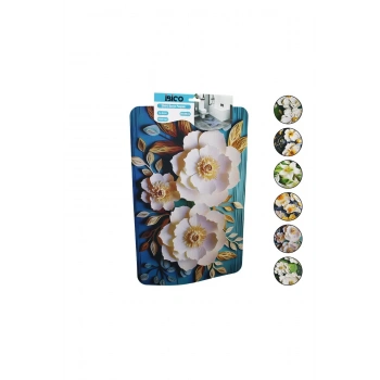 DİKDÖRTGEN - DESENLİ 38X85CM SU EMİCİ - SİHİRLİ BANYO PASPASI ELASTİK (5324)