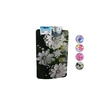 DİKDÖRTGEN - DESENLİ 38X58CM SU EMİCİ - SİHİRLİ BANYO PASPASI ELASTİK (5324)