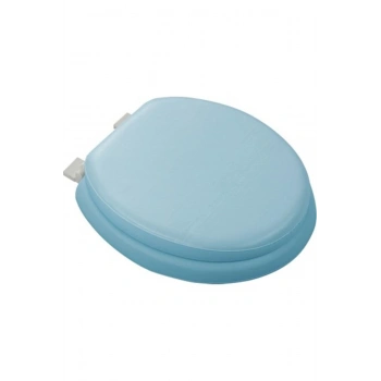 MAVİ YUMUŞAK KLOZET KAPAK BÜYÜK PUF 42x41 cm (5324)