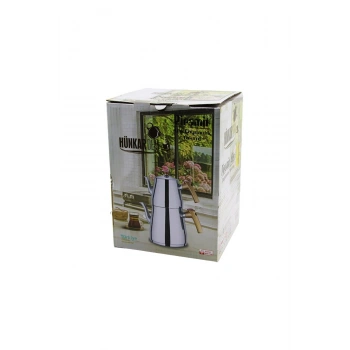 PRAMİT AİLE BOY ÇELİK ÇAYDANLIK SETİ - TAKIMI RENKLİ BAKALİT KULP ÜST DEMLİK: 1.5LT - ALT SULUK: 2.7