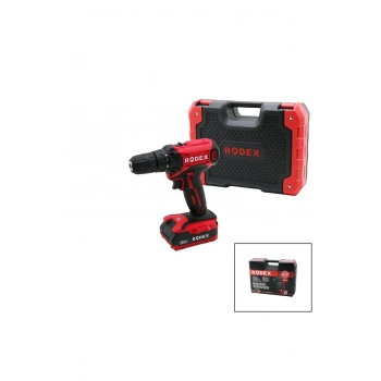 2 KADEME HIZ-VİTESLİ ŞARJLI=ÇİFT BATARYA19PCS UÇLUMATKAP 0-350 / 0-1350 RPM 16.8V / 2.0A LI-ION RDX