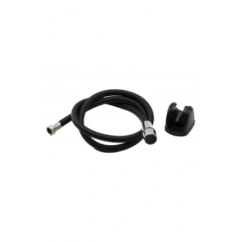 SİYAH PLASTİK PERLATÖRLÜ TAHARATMATİK HORTUM 120CM (5324)