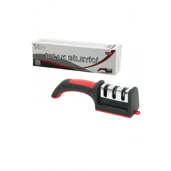 KUTULU BIÇAK BİLEME 3 BOĞUMLU RENKLİ PLASTİK SAPLI (5324)