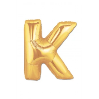 K Harf Folyo Balon Altın Renk 40 inç (5324)