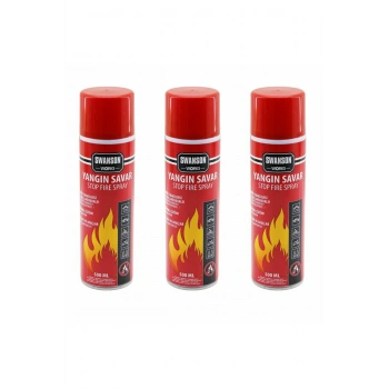 3 ADET YANGIN SÖNDÜRÜCÜ - YANGIN SAVAR SPREY 500ML + 500 ML + 500 ML EV - OFİS - OTO ARAÇ ATEŞ BO