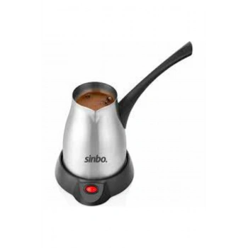 ÇELİK ELEKTRİKLİ CEZVE TÜRK KAHVE MAKİNESİ - 5FİNCAN=400ML KABLOSUZ KULLANIM- 360°DÖNER 700W SCM-295