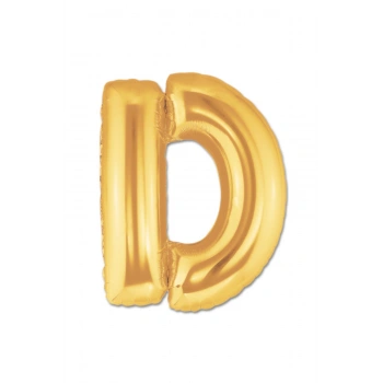 D Harf Folyo Balon Altın Renk 40 inç (5324)