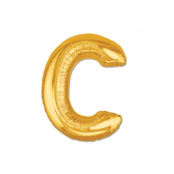 C Harf Folyo Balon Altın Renk 40 inç (5324)