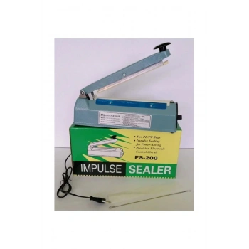 20Cm Metal Gövde Poşet Ağzı Yapıştırma Kapatma Makinası FS-200 (5324)