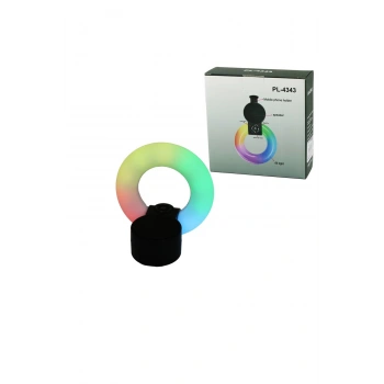 YUVARLAK HALKA - PLASTİK GÖVDE BLUETOOTH WİRELESS MİNİ HOPARLÖR SPEAKER USB ŞARJLI - IŞIKLI TELFON T