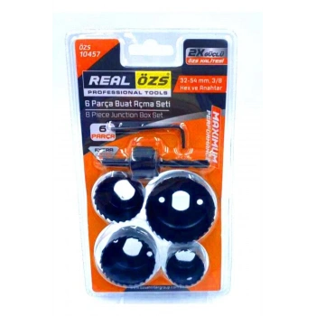 6 PARÇA BUAT AÇMA PANÇ SETİ 38-54MM- 3/8 HEX - ANAHTAR (5324)