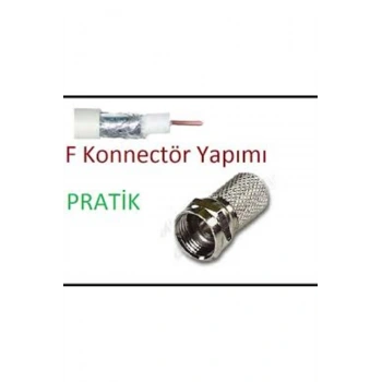 EF VİDA 50 PARÇA UYDU KONNEKTÖR RG-6-F (5324)
