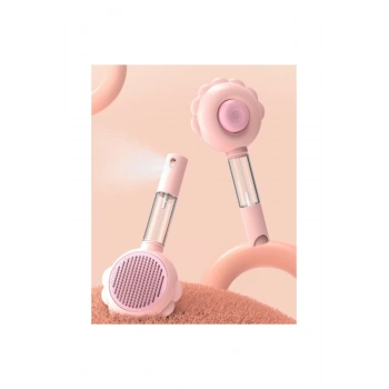 Basmalı Telli Su Sprey Hazneli Hayvan Fırçası Çift 2in 1