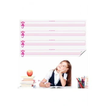 Kılavuz Çizgili Akıllı Kağıt Yazı Tahtası Duvarda İz Bırakmaz Statik Yeni Müfredata Uygun 100x56cm (