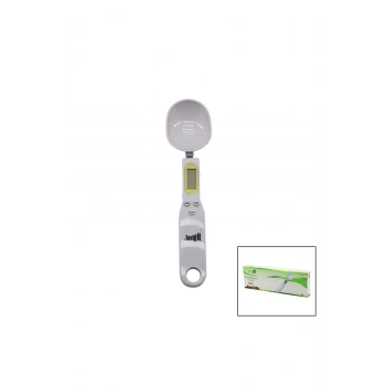 KAŞIKLI DİJİTAL HASSAS MUTFAK TERAZİSİ 300GR / 0.1GR LCD EKRAN DARA FONKSİYONU PİLLİ=1-CR2032 TF-12