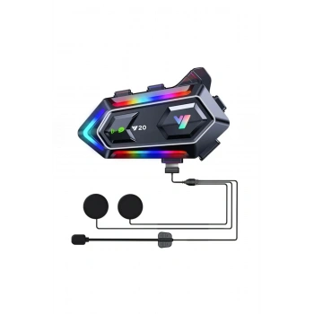 Y20 Motorsikletler İçin Kablosuz Bluetooth Kulaklıklı – Suya Dayanıklı, Uzun Ömürlü Batarya, Gürültü