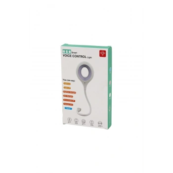 USB SMART VOICE CONTROL LİGHT SESLİ IŞIK AYARLI MİNİ YUVARLAK USB 16 LEDLİ LAMBA AKROBAT KOLLU 2W 5V