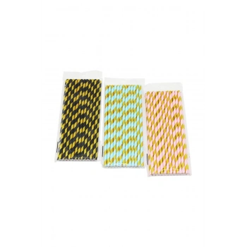 25 ADET KAĞIT KOKTEYL PİPET (5324)