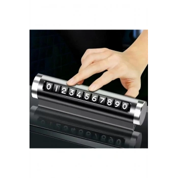 Telefon Numarası Plaka Silindiri Ayarı Renkli Metal Alüminyum Araba Geçici Park Kartı Evrensel Moda