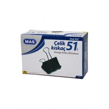 ÇELİK KISKAÇ 51MM 12 PARÇA OMEGA KOLLU CİLT KISKAÇI (5324)