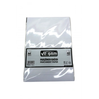 A4 40 PARÇA ÇİZGİLİ PARŞÖMEN KAĞIDI