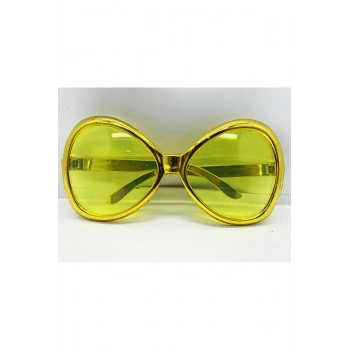 Altın Renk Yeşilçam Nostalji 80li Yıllar 90lı Yıllar Parti Gözlüğü 7x16 cm