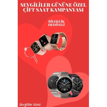 Sevgiliye Özel Yeni Nesil Akıllı Saat Çiftlere Özel Çift Saatleri