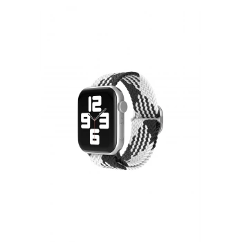 Watch 22mm Kordon (SAAT DEĞİLDİR) - Siyah-beyaz