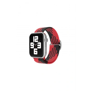 Watch 20mm Kordon (SAAT DEĞİLDİR) - Kırmızı-siyah