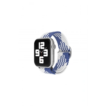 Watch 20mm Kordon (SAAT DEĞİLDİR) - Mavi-beyaz