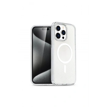 İphone 15 Pro Kılıf Magsafe Kapak - Şeffaf