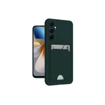 Samsung Galaxy S24 Plus Kelvin Kartvizitli Silikon - Koyu Yeşil