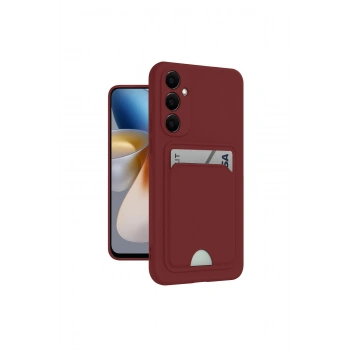 Samsung Galaxy S24 Plus Kelvin Kartvizitli Silikon - Bordo