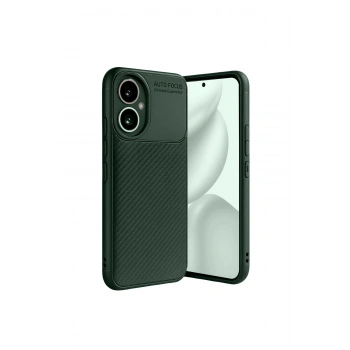 Honor 400 Kılıf Auto Focus Karbon Kapak - Koyu Yeşil