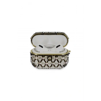 Airpods Pro 2 (2.nesil) Klor Taşlı Kılıf - Desen 2