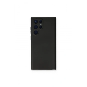 Samsung Galaxy S23 Ultra Kılıf Nano İçi Kadife Silikon - Siyah