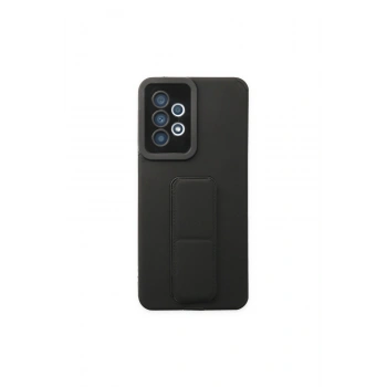 Samsung Galaxy A33 5g Kılıf Mega Standlı Silikon - Siyah