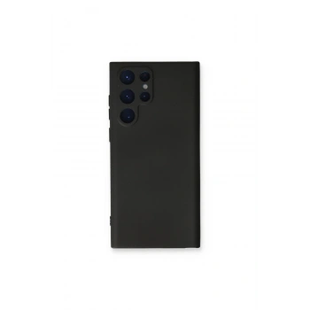 Samsung Galaxy S22 Ultra Kılıf Nano İçi Kadife Silikon - Siyah