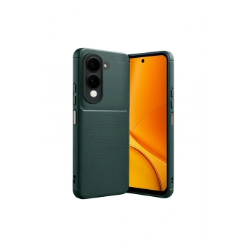 Vivo Y29s Auto Focus Karbon Kapak - Koyu Yeşil