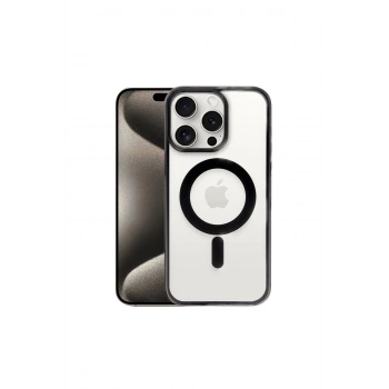 İphone 15 Pro Max Kılıf Erozi Magsafe Kapak - Siyah