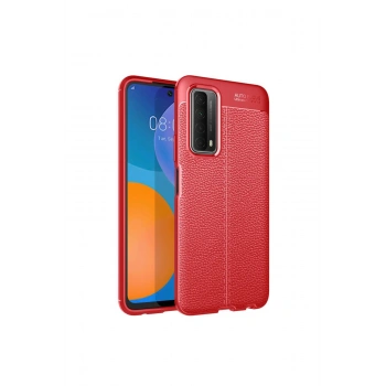 Huawei P Smart 2021 Kılıf Auto Focus Kapak - Kırmızı