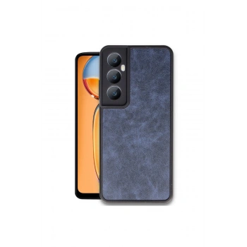 Realme C65 Kılıf Aras Deri Kapak - Lacivert
