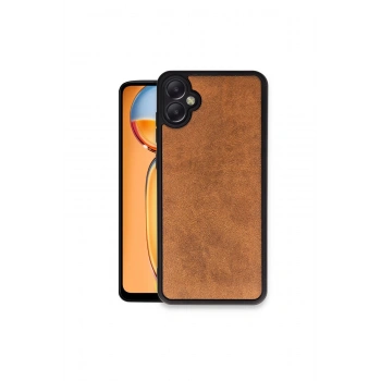 Samsung Galaxy A05 Kılıf Aras Deri Kapak - Taba