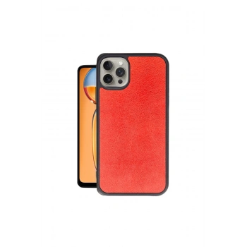 İphone 14 Pro Kılıf Aras Deri Kapak - Kırmızı