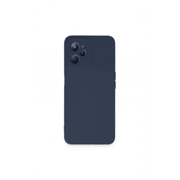 Realme C35 Kılıf Nano İçi Kadife Silikon - Lacivert