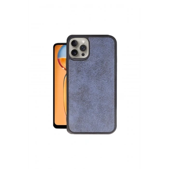 İphone 15 Pro Kılıf Aras Deri Kapak - Lacivert