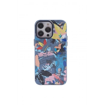 İphone 13 Pro Max Kılıf Prada Desenli Kapak - Prada Pembe - 1